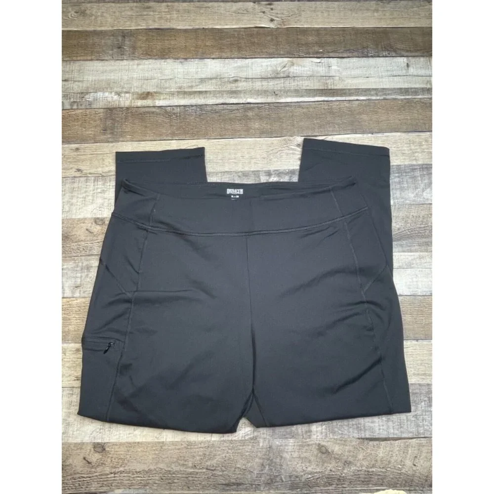 Duluth Trading Women XL x 29 Black NoGa Pants Leggings Stretch Yoga - Picture 4 of 8